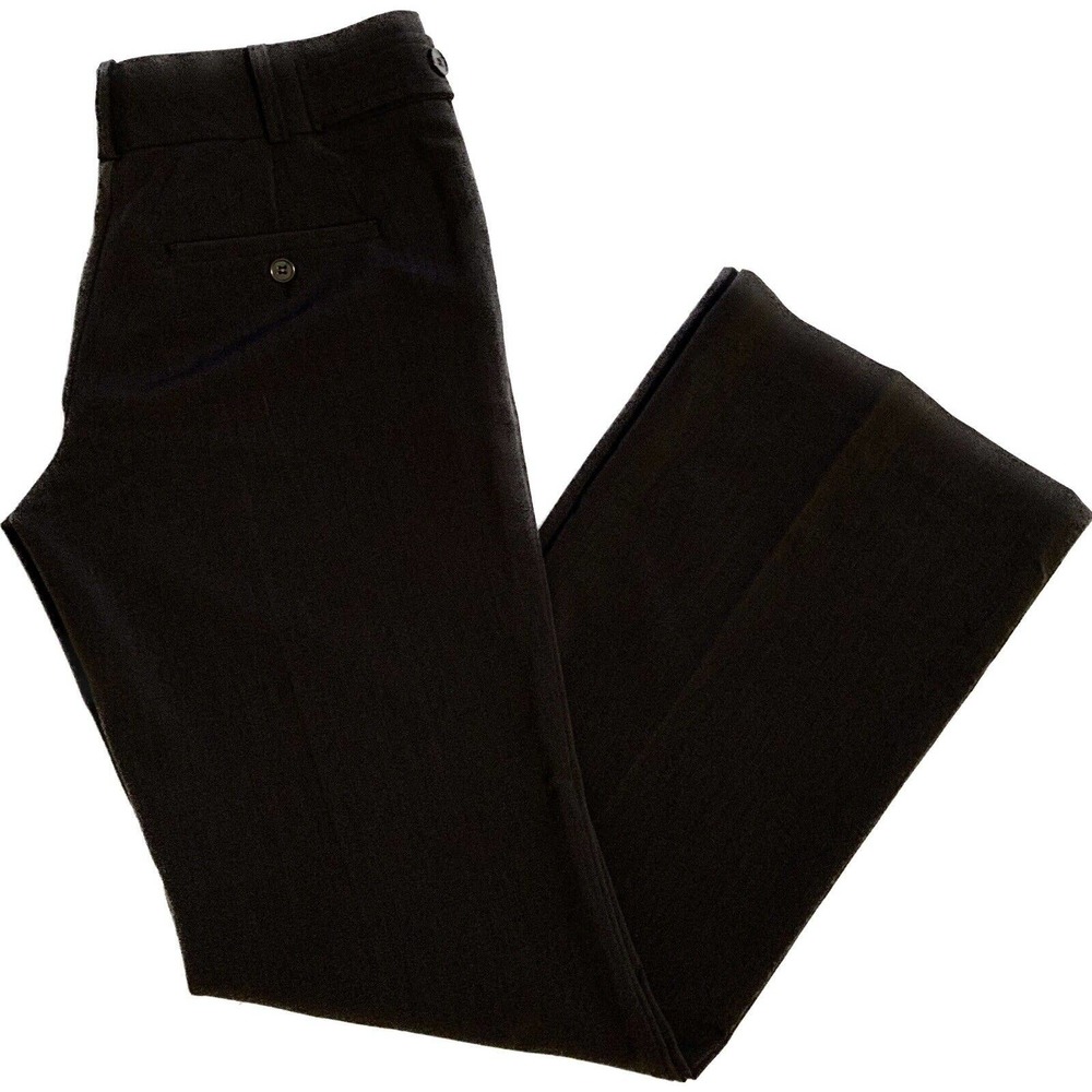 The Limited Cassidy Fit Dark Charcoal 6 Womens Dress Career Pants Flare Mid Rise